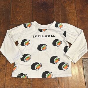 Dot Australia Toddler Boys Sushi “Let’s Roll” Shirt